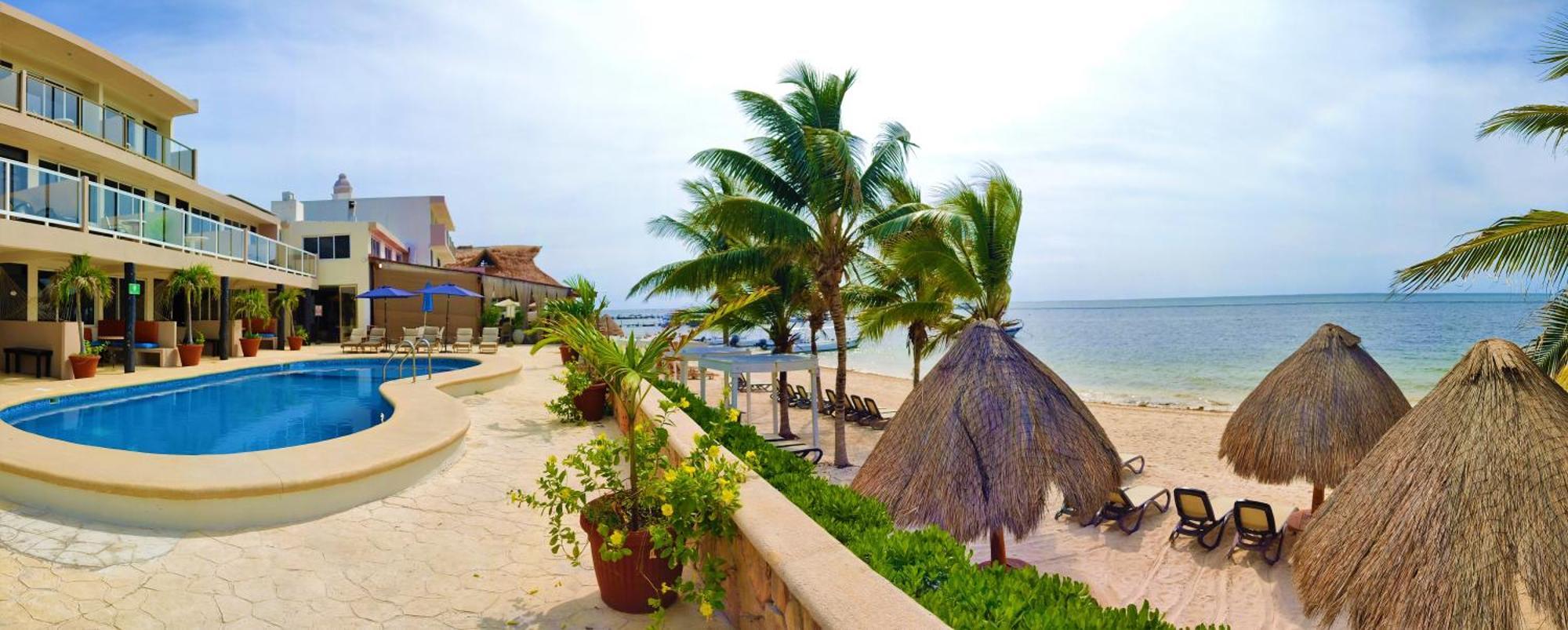 Hacienda Morelos Beachfront Hotel Puerto Morelos Bagian luar foto