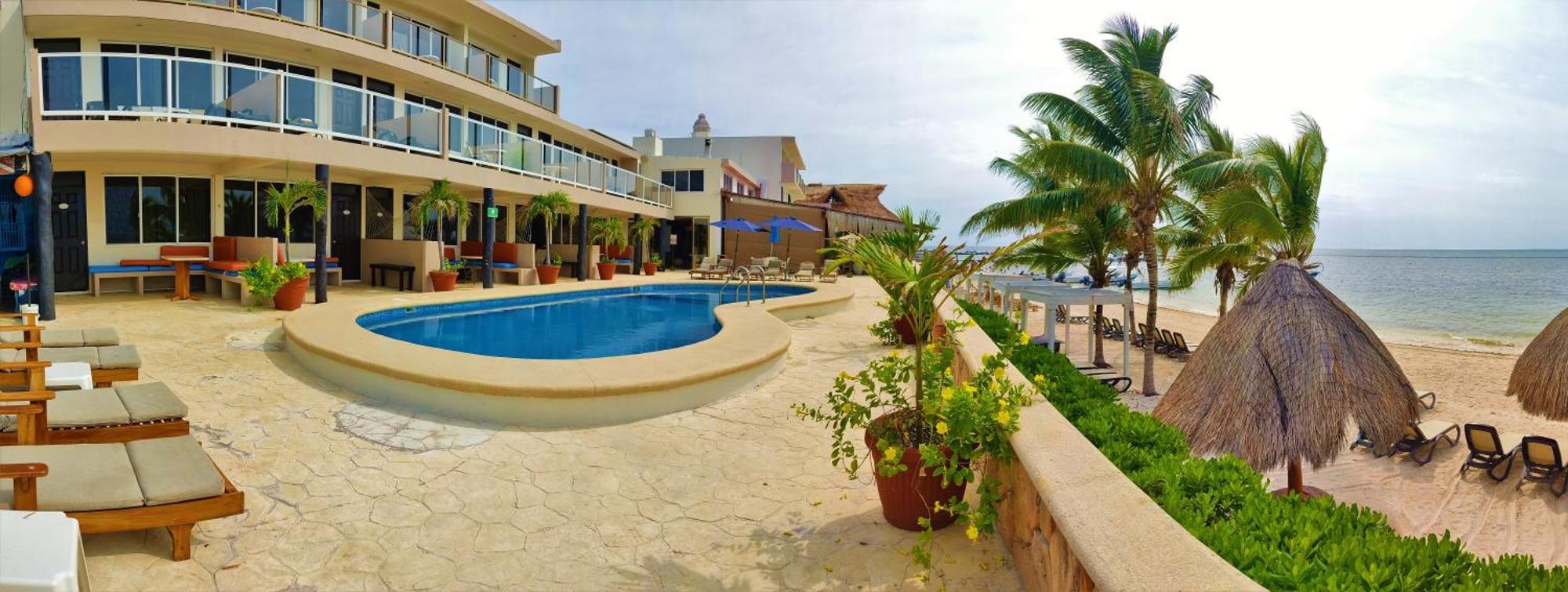 Hacienda Morelos Beachfront Hotel Puerto Morelos Bagian luar foto